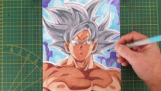 TUTO Comment dessiner Son goku ultra instinct [upl. by Emelun682]