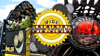 Ride comparisons UK Ep5 The smiler vs Nemesis reborn [upl. by Alec]