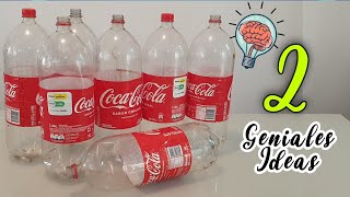 2 Geniales Ideas con BOTELLAS PLÁSTICAS Recicladas Mira lo Sorprendente que es Reutilizar y Crear [upl. by Manup]