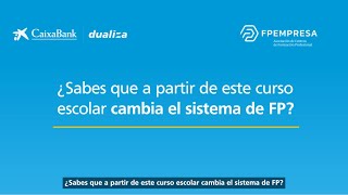 ¿Sabes que este año cambia el sistema de FP Llega la nueva ley fp [upl. by Johann]