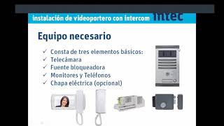 webinar intec videoportero con intercomunicación 27 oct 2022 [upl. by Atelahs]