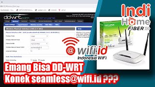 Cara Ampuh Nembak Sinyal Seamlesswifiid Wifi id Internet Fiber Optic Telkom Pakai Tplink ddwrt [upl. by Groeg746]