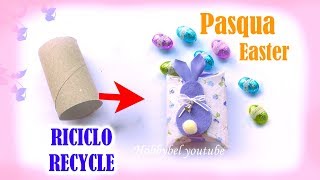 Pasqua con riciclo scatola porta uova cioccolato fai da te [upl. by Nathanael95]