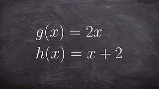 How To Perform the Composition of Two Linear Functions [upl. by Nylcsoj]