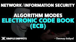 Electronic Code BookECB  Algorithm Modes in Cryptography [upl. by Winthrop918]