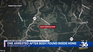 One arrested after body found inside Robertson County home [upl. by Bonucci839]