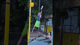 Patangi Dismount  mallakhamb  mallakhamb Video  Rope Mallakhamb  shorts [upl. by Pesvoh295]