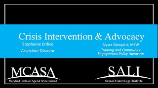 6324  SAVAT Crisis Intervention amp Advocacy [upl. by Gertrud327]