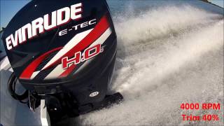 Evinrude ETec 150 HO WOT [upl. by Hopper]