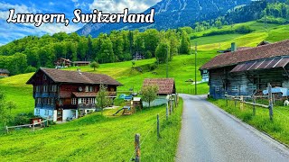 Lungern Switzerland 4K  A heavenly beautiful Swiss village on the Lungernsee lake [upl. by Decca51]