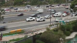 Warringah Freeway Upgrade time lapse  Monday 22 January 2024 [upl. by Ellehcsor]