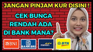 JANGAN SALAH PILIH KUR APA BEDANYA PINJAMAN KUR BRI BNI BTN Mandiri [upl. by Lunseth]