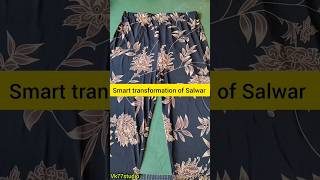 Easy DIY Transform Salwar into Stylish Skirt shorts [upl. by Eerb]