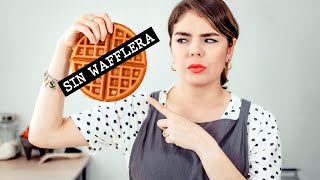 COMO HACER WAFFLES ¿SIN WAFFLERA 🤔 Recién Cocinados [upl. by Eurd447]