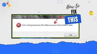 How to Resolve NSIS Error Writing Temporary File Problem [upl. by Craggie733]