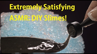 Extremely Satisfying ASMR DIY Crunchy Fishbowl Slime Squishy Foam Slime and Magnetic Slime [upl. by Steinberg]