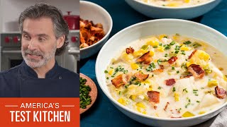 How to Make a Hearty New England Chowder and Salad  Americas Test Kitchen Full Episode S23 E20 [upl. by Ruscher]