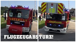 Flugzeugabsturz  Neue DLK amp Neuer RW Einsatz Feuerwehr Wildeshausen am Tag der Offenen Tür [upl. by Nanreik967]