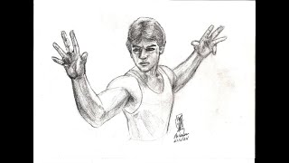 No Retreat No SurrenderKurt McKinney Timelapse Pencil Art [upl. by Aramaj]