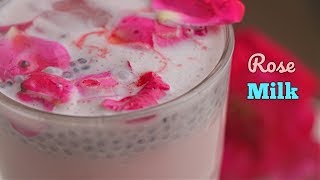 Rose Milk  సమ్మర్ స్పెషల్ రోజ్ మిల్క్  Perfect Rose Milk Recipe  Best Summer Cooler [upl. by Aidualc]