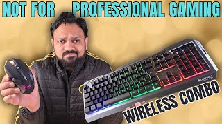 ZEBRONICS Zeb Transformer Pro Wireless Gaming Keyboard and Mouse Combo Unboxing amp Review [upl. by Nirred]