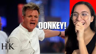 Hells kitchen  Gordan Ramsay Angry Moments Reaction Part 1 [upl. by Ynobe]