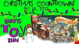 2013 Christmas Countdown Day 14 Lego Advent Calendar  Dec 14 2013 by Bins Toy Bin [upl. by Bertle]