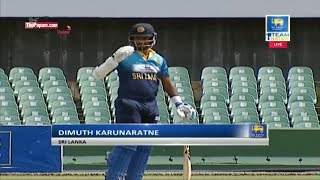 Dimuth Karunaratnes excellent century in Dambulla [upl. by Chew]