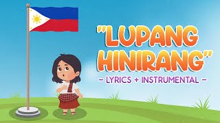 LUPANG HINIRANG  LYRICS  INSTRUMENTAL  Hiraya TV [upl. by Persian869]