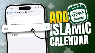 How to Add an Alternate Islamic Calendar on iPhone  Set Up a Hijri Calendar on iPhone [upl. by Hilly]