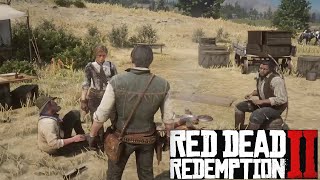 John Antagonizing Friends And Family At Beechers Hope  RDR2 [upl. by Anilrac]