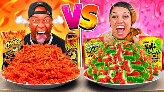 SPICY VS SWEET FOOD CHALLENGE [upl. by Ahsiral]