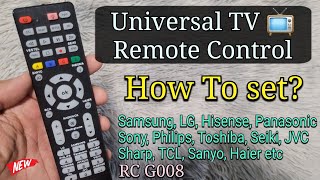 How To Set Universal Smart TV Remote Control for ANY Brand  Samsung LG Toshiba TCL Sony [upl. by Yknip903]