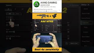 No Recoil M762  4x Sensitivity Setup 💥  M762 bgmi pubgmobile NoRecoil ProGameplay [upl. by Nylrebma]