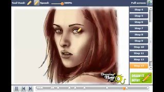 How to Draw Bella Swan from Twilight [upl. by Rew]