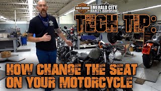 How to Change the Seat o your HarleyDavidson [upl. by Demaria]