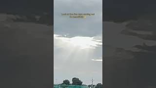 Beautiful sun rays captured in the evening  Natural  Clouds  Rainy season  Perams Vlog [upl. by Elkraps]