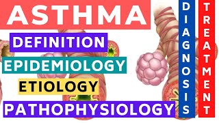 Asthma  Definition Epidemiology Etiology Pathophysiology Diagnosis and Treatment [upl. by Ahsietal]