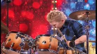 Britains Got Talent 2010 Auditions Kieran Gaffney Boy Drummer 2nd Audition [upl. by Hyams]