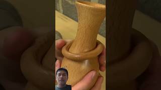 CAPTIVE RING VASE WOOD TURNING woodworking handmade diy art woodturning woodart woodwork [upl. by Jovitta]