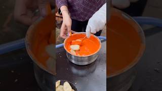 ⚡⚡ Fried Momos Making Process⚡⚡ shorts telugufoodie esangathulu streetfood foodie omelette [upl. by Ferrand]