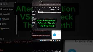 Check The File Path VScode after installation [upl. by Concettina]