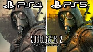 Stalker 2 Heart of Chornobyl PS4 vs PS5 Graphics Comparison [upl. by Letram]