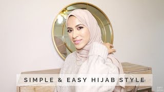 My Everyday Easy Hijab Tutorial  simplyjaserah [upl. by Nekial]