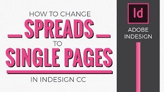 Adobe InDesign Change a spreads document to single pages with crops and bleeds [upl. by Burta51]