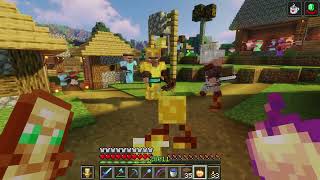 15 MINUTES OF MINECRAFT GAMEPLAY How my VILLAGE look like [upl. by Chuck]