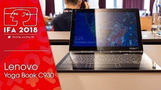 IFA18 Lenovo Yoga Book C930  laptop có màn hình eink vừa vẽ vời vừa đọc sách siêu mỏng [upl. by Ennaylloh473]