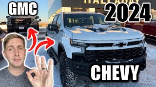 Silverado ZR2 Bison vs Sierra AT4X AEV Package What’s the difference [upl. by Zoila]