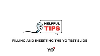 YO Home Sperm Test  Filling and Inserting the YO Test Slide [upl. by Champagne]