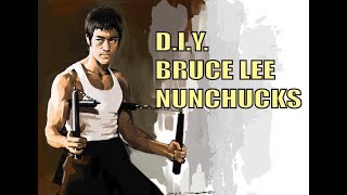 HOW TO MAKE NUNCHUCKS BRUCE LEE NUNCHAKU [upl. by Freed851]